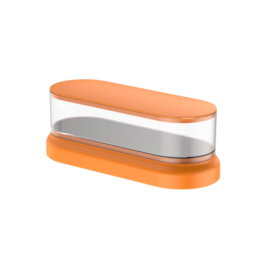 Nettoyeur de bijoux à ultrasons -Verre orange - Ozerty