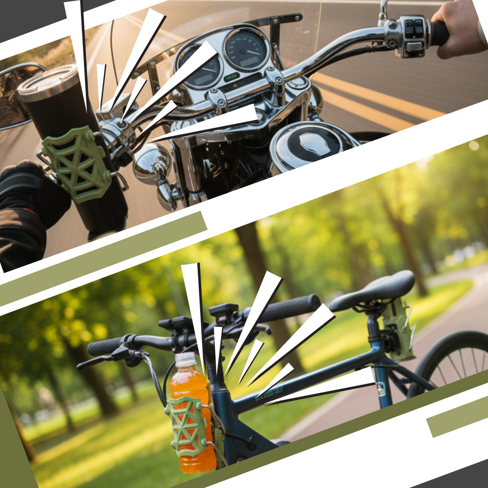 Porte-gobelet universel pour guidon de vélo et moto - Ozerty