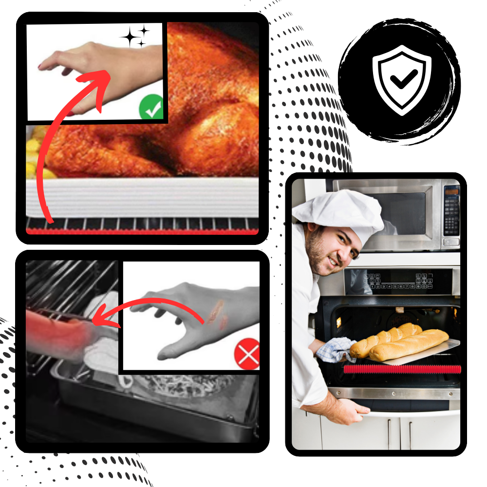 Protecteur universel de grille de four en silicone - Ozerty