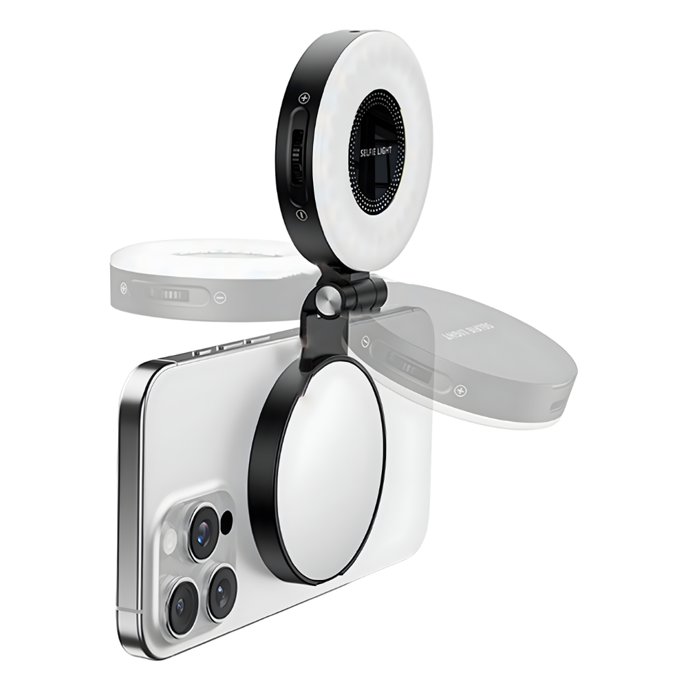 Accessoire d'éclairage polyvalent pour selfies téléphone -Noir - Ozerty