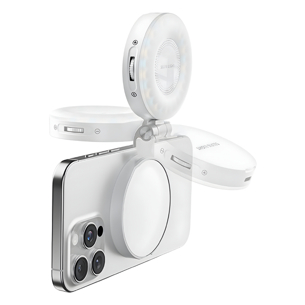 Accessoire d'éclairage polyvalent pour selfies téléphone -Blanc - Ozerty