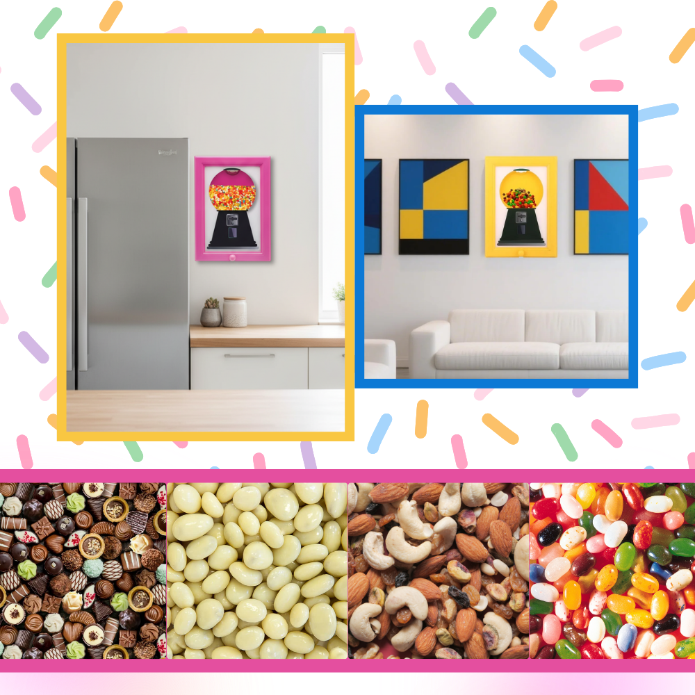 Distributeur de bonbons cadre mural - Ozerty