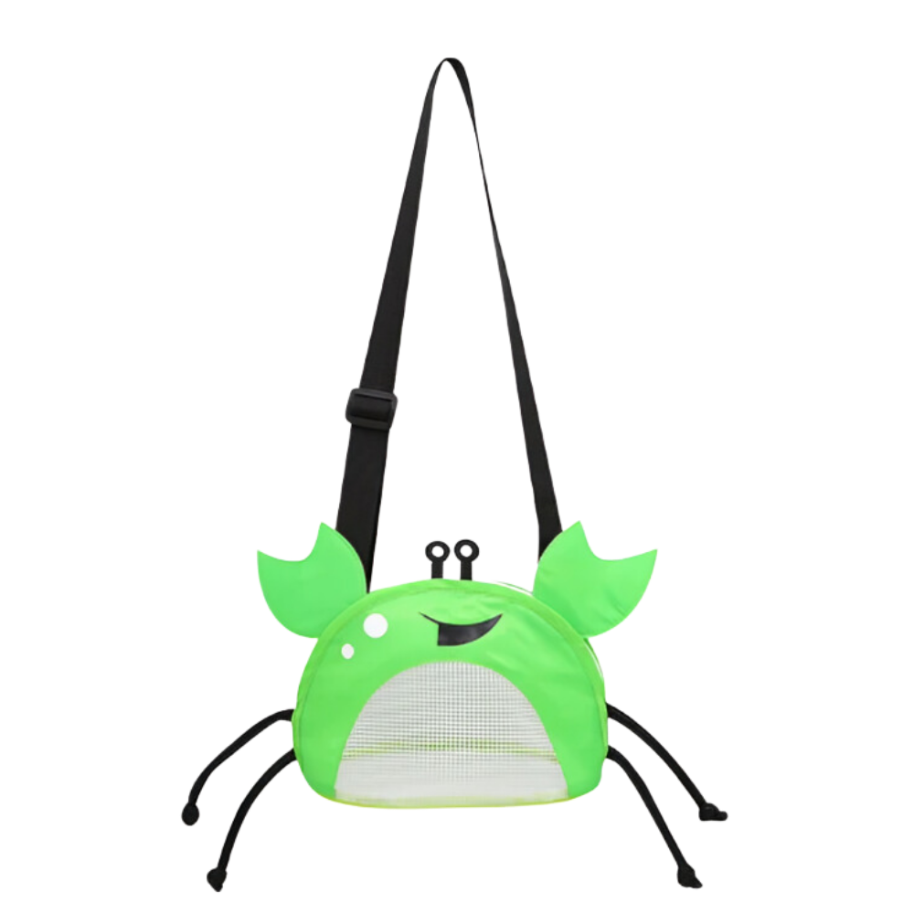 Sac de plage imperméable pour enfant en forme de crabe

 -Vert - Ozerty