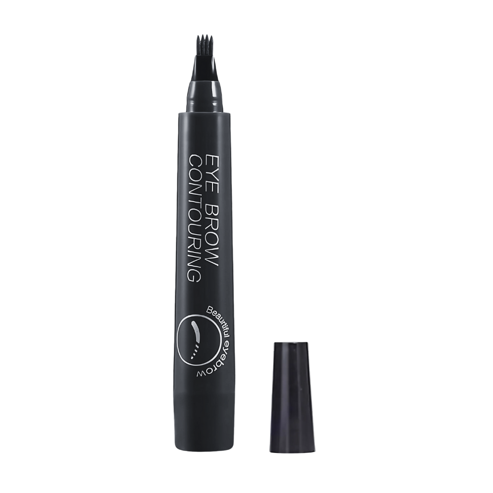 Stylo à sourcils liquide résistant à l'eau -Noir - Ozerty