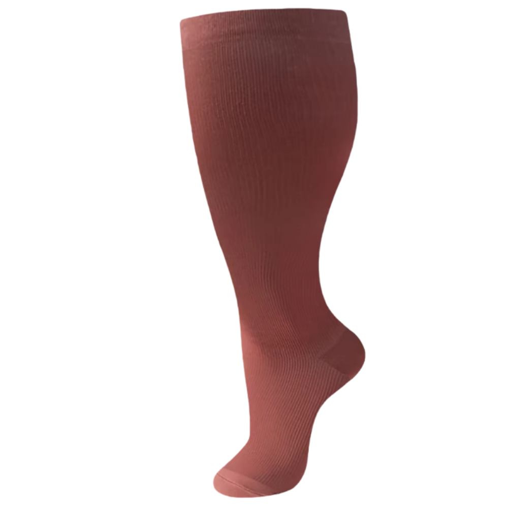 Chaussettes de compression larges et respirantes -Marron - Ozerty