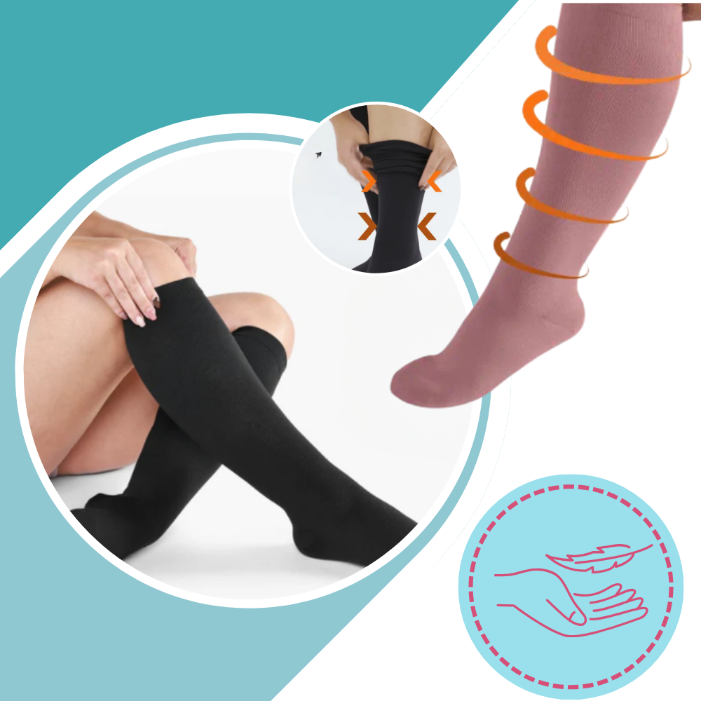 Chaussettes de compression larges et respirantes - Ozerty