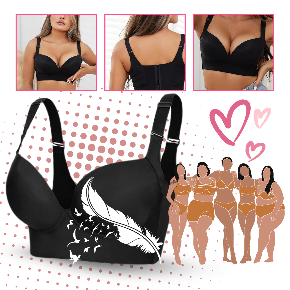 Soutien-gorge Push-Up à grandes ailes intégrées

 - Ozerty