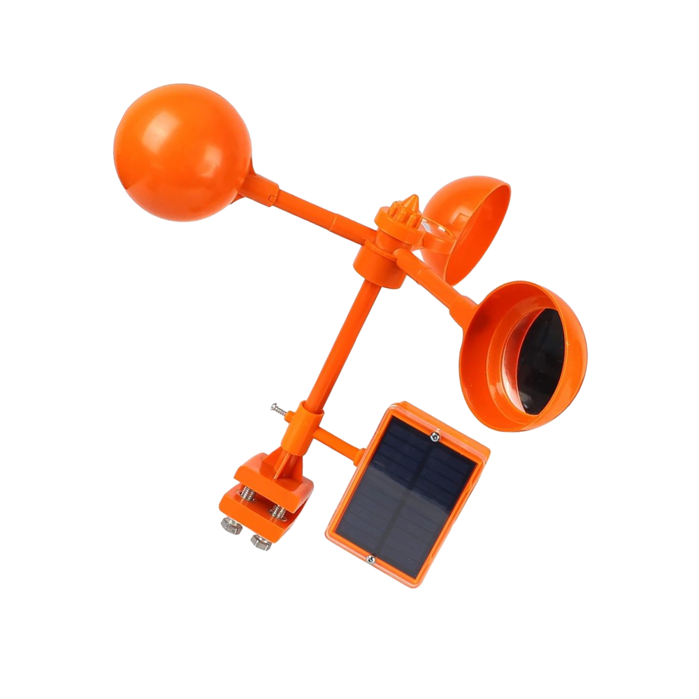 Répulsif d'oiseaux à système rotatif éolien  -Orange - Ozerty