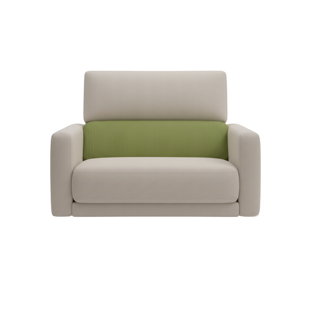 Housse de canapé en velours côtelé infroissable -Dossier séparé - Ozerty