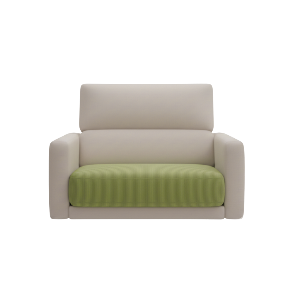 Housse de canapé en velours côtelé infroissable -Siège séparé - Ozerty