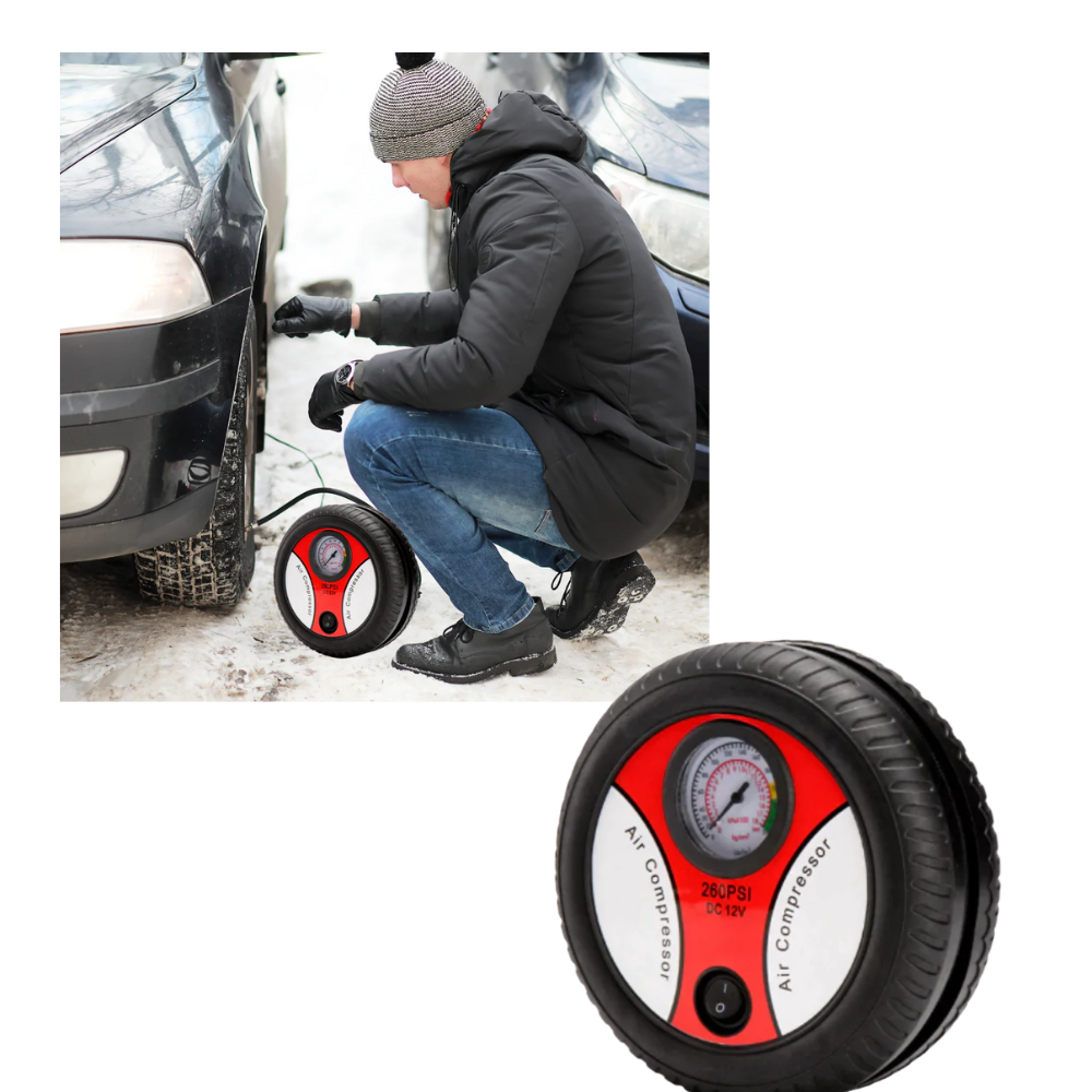 Compresseur d'air portable pour pneus de voiture - Ozerty