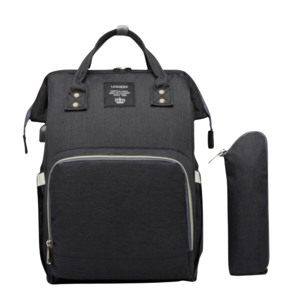 Sac à dos de maternité -Noir/   - Ozerty