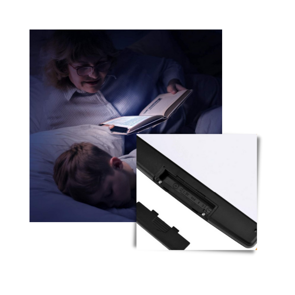 Lampe de lecture LED portable - Ozerty