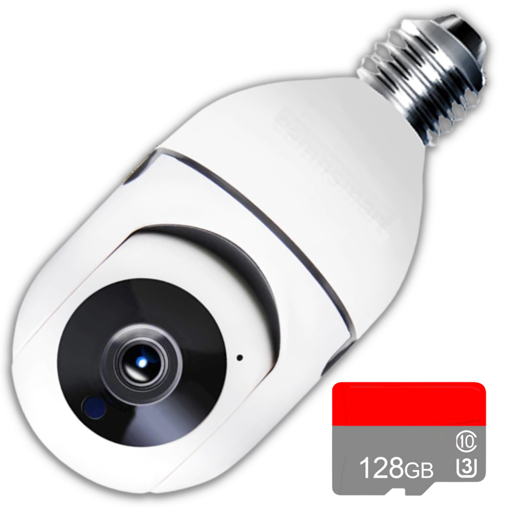Ampoule intelligente avec caméra de surveillance -2MP 128G/   - Ozerty