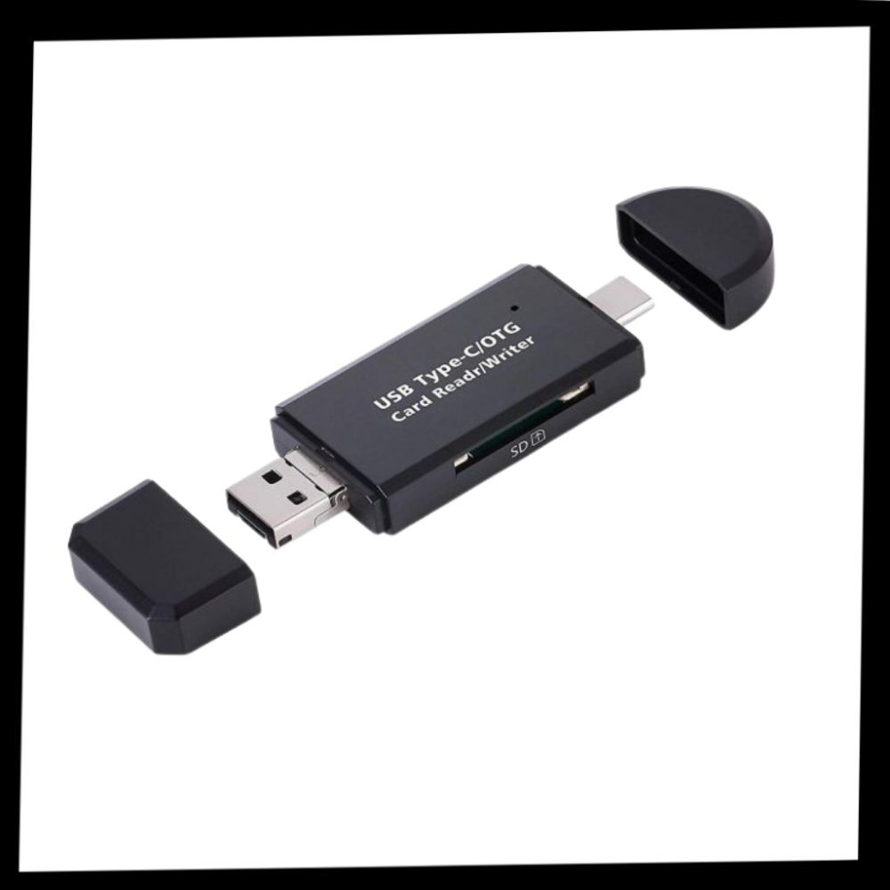 Lecteur de cartes mémoire USB 3-en-1 - Ozerty