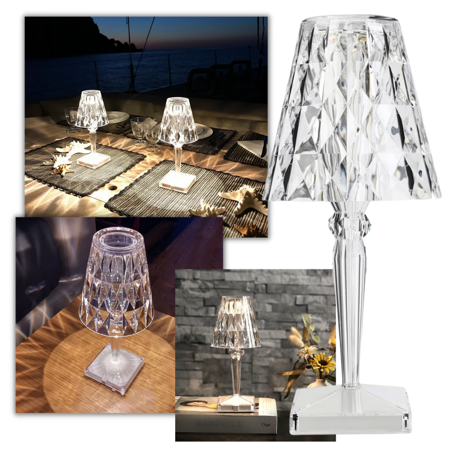 Lampe de bureau en cristal acrylique