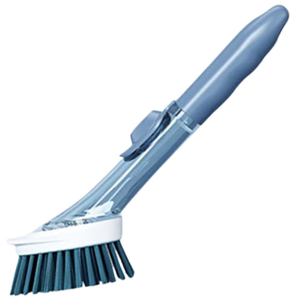 Brosse de vaisselle avec distributeur de savon -Bleu/   - Ozerty