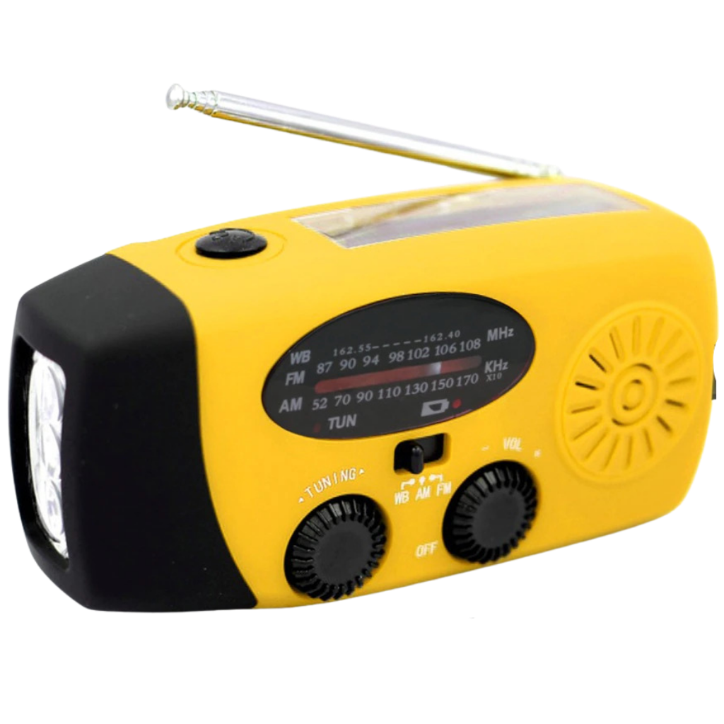 Radio d'urgence multifonctionnelle à dynamo