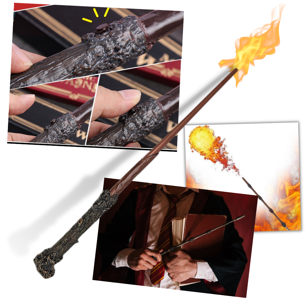 WDKXCN Dumbledore Baguette magique Harry en acier et résine, 37 cm, baguette magique de sureau HPotter dans une boîte cadeau avec carte de sort, collier et bâton de station | Votre wishlist WDKXCN Dumbledore Baguette magique Harry en acier et résine, 37 cm, baguette magique de sureau HPotter dans une boîte cadeau avec carte de sort, collier et bâton de station | Votre wishlist
