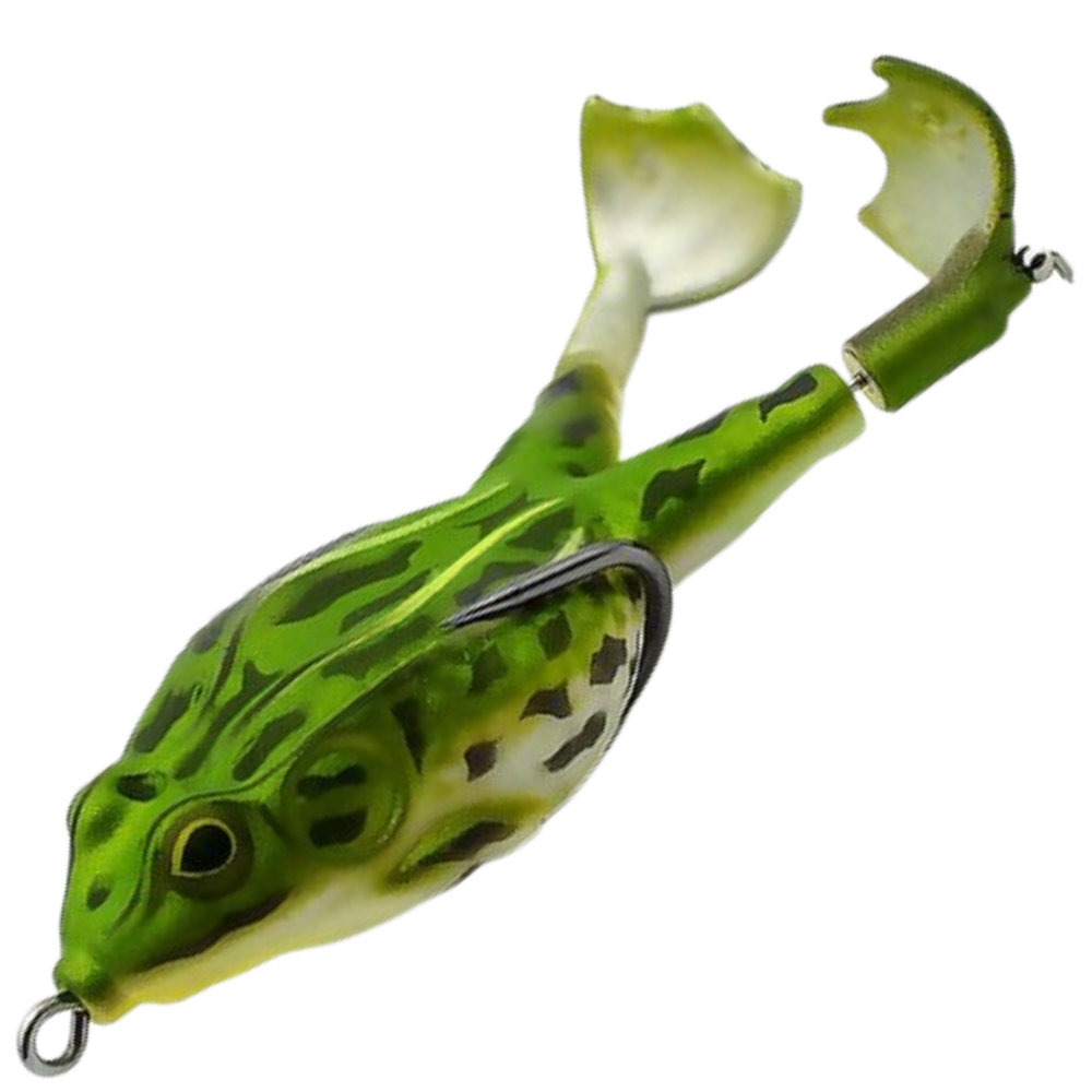 Leurre de pêche en silicone en forme de grenouille  -Vert/   - Ozerty, Leurre de pêche en silicone en forme de grenouille  -Brun vert/   - Ozerty, Leurre de pêche en silicone en forme de grenouille  -Vert jaune/   - Ozerty