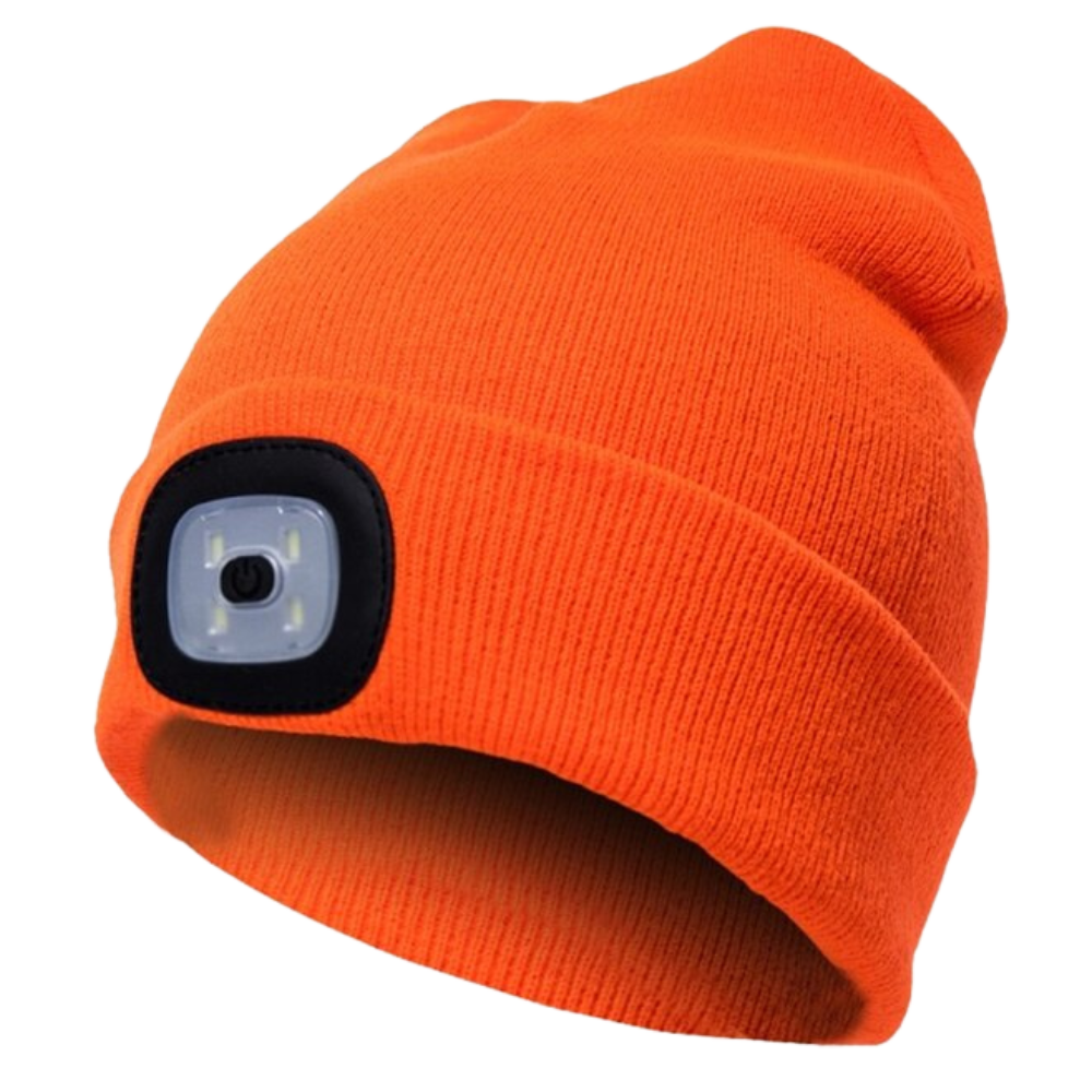 Bonnet avec lumière LED -Orange/   - Ozerty