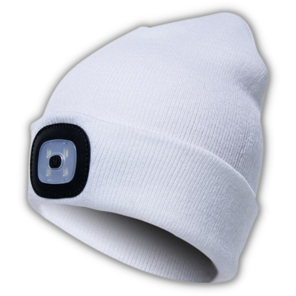 Bonnet avec lumière LED -Blanc/   - Ozerty