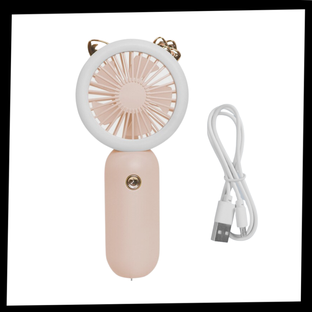 Ventilateur USB de poche avec LED - Ozerty