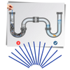 Lot de 12 bâtonnets de nettoyage pour évier - Ozayti