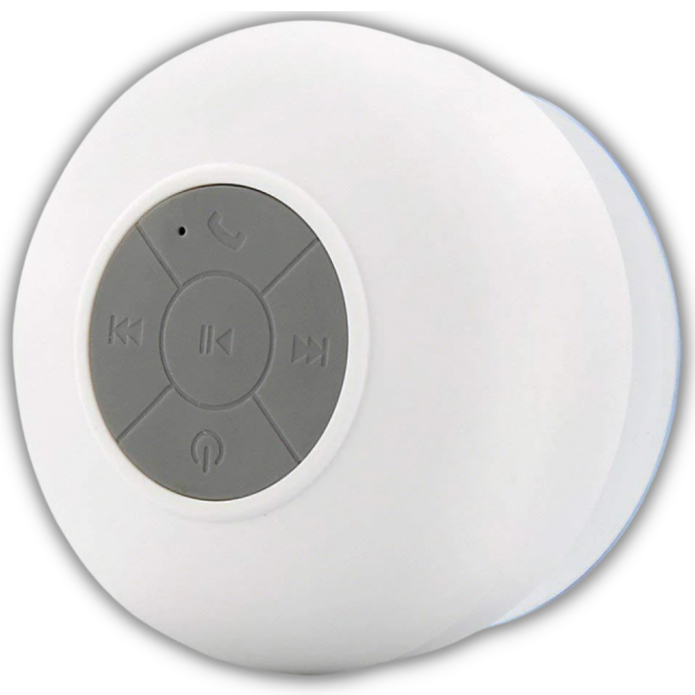 Mini haut-parleur Bluetooth étanche -Blanc/   - Ozerty