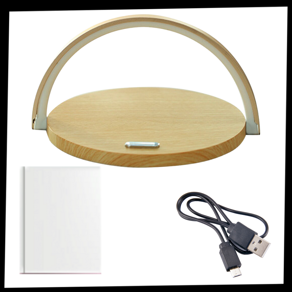 Lampe de bureau et chargeur de téléphone sans fil - Ozerty