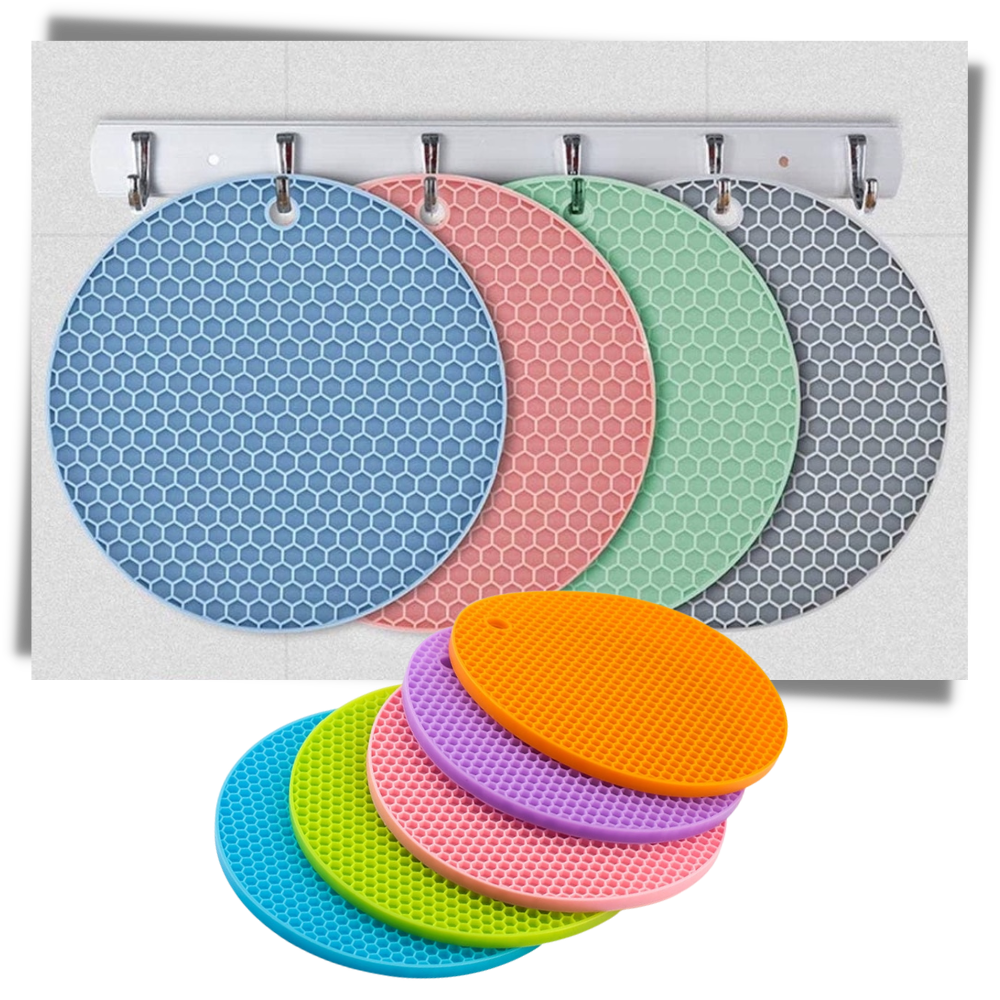 Sous-verre porte-pot en silicone - Ozerty