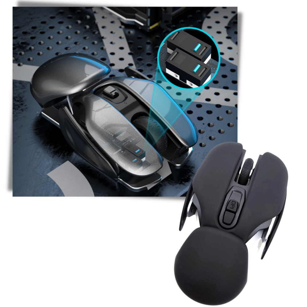 Souris de jeu ergonomique sans fil - Ozerty