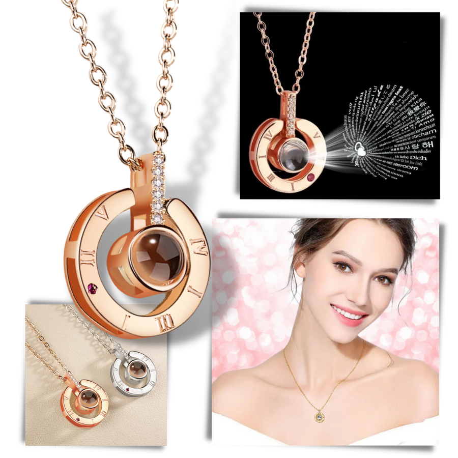 Collier Je t'aime en 100 langues