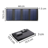 Chargeur portable à panneau solaire avec port USB