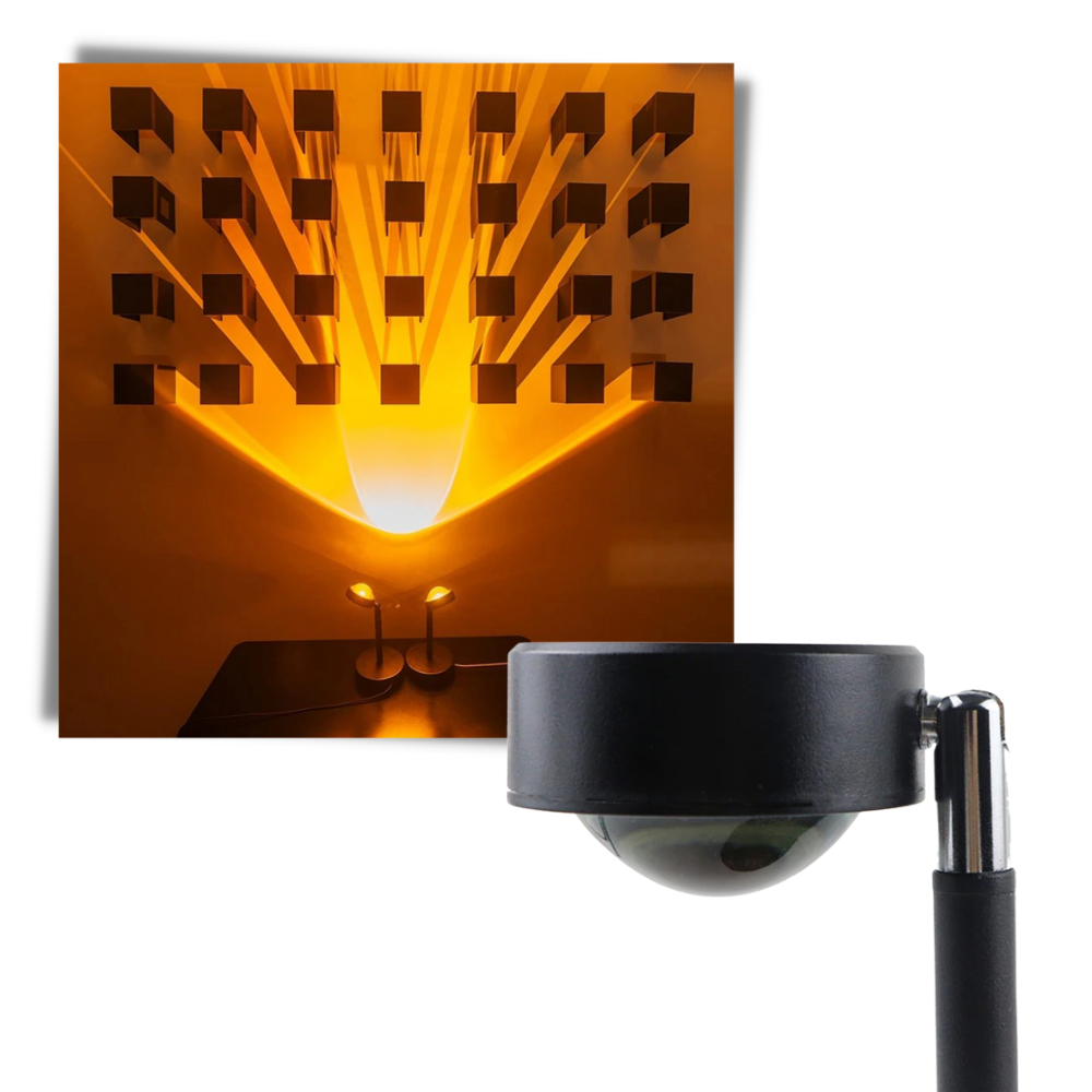 Lampe de bureau avec projecteur de lumière colorée LED - Ozerty