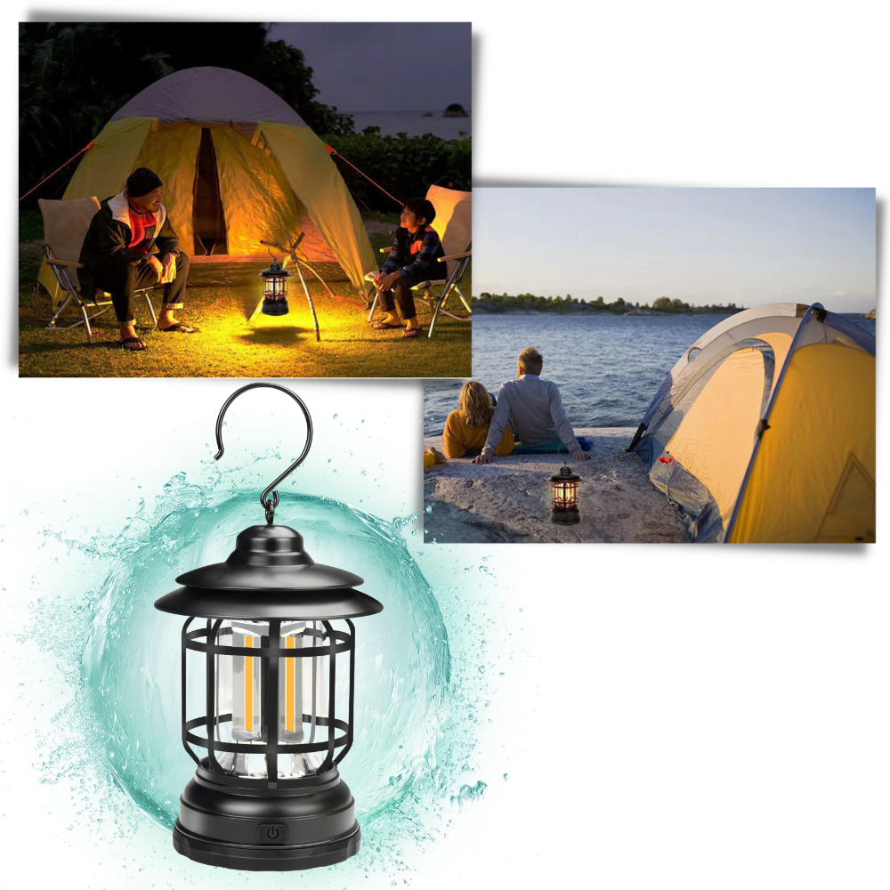 Lanterne de camping rétro à LED - Ozerty