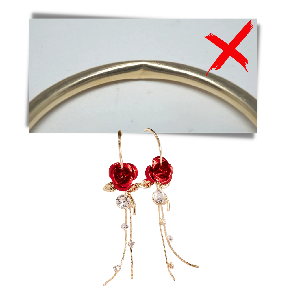Boucles d'oreilles à glands en forme de roses - Ozerty