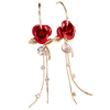 Boucles d'oreilles à glands en forme de roses