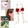 Boucles d'oreilles à glands en forme de roses