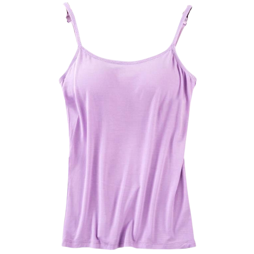 Camisole avec soutien-gorge intégré -Violet/Xl - Ozerty