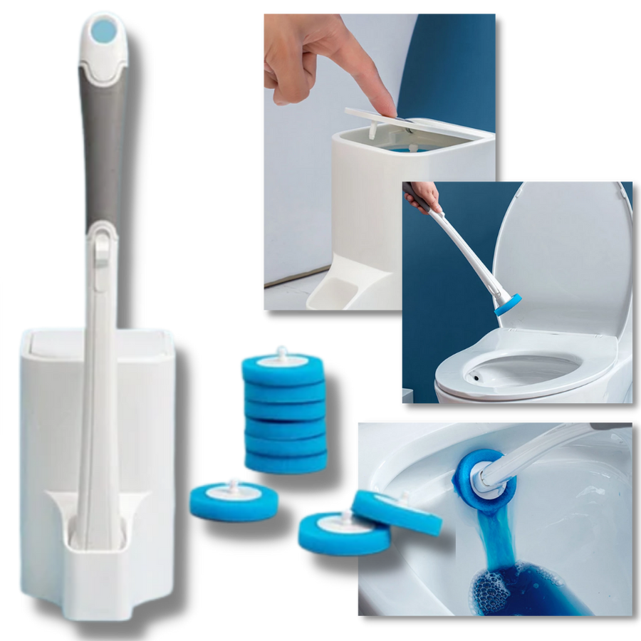 Ensemble de brosses de toilettes jetables