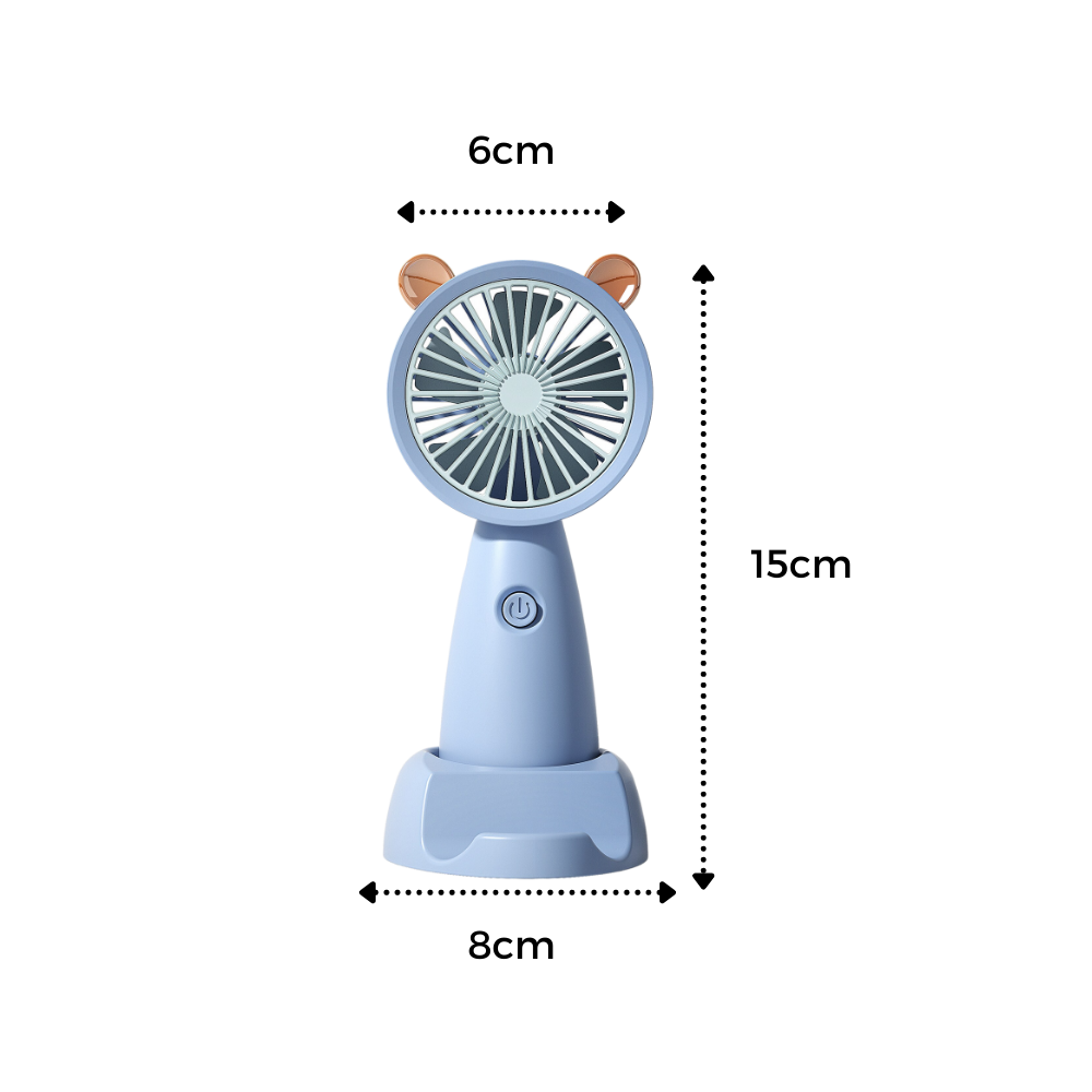 Mini ventilateur USB avec support pour téléphone - Ozerty