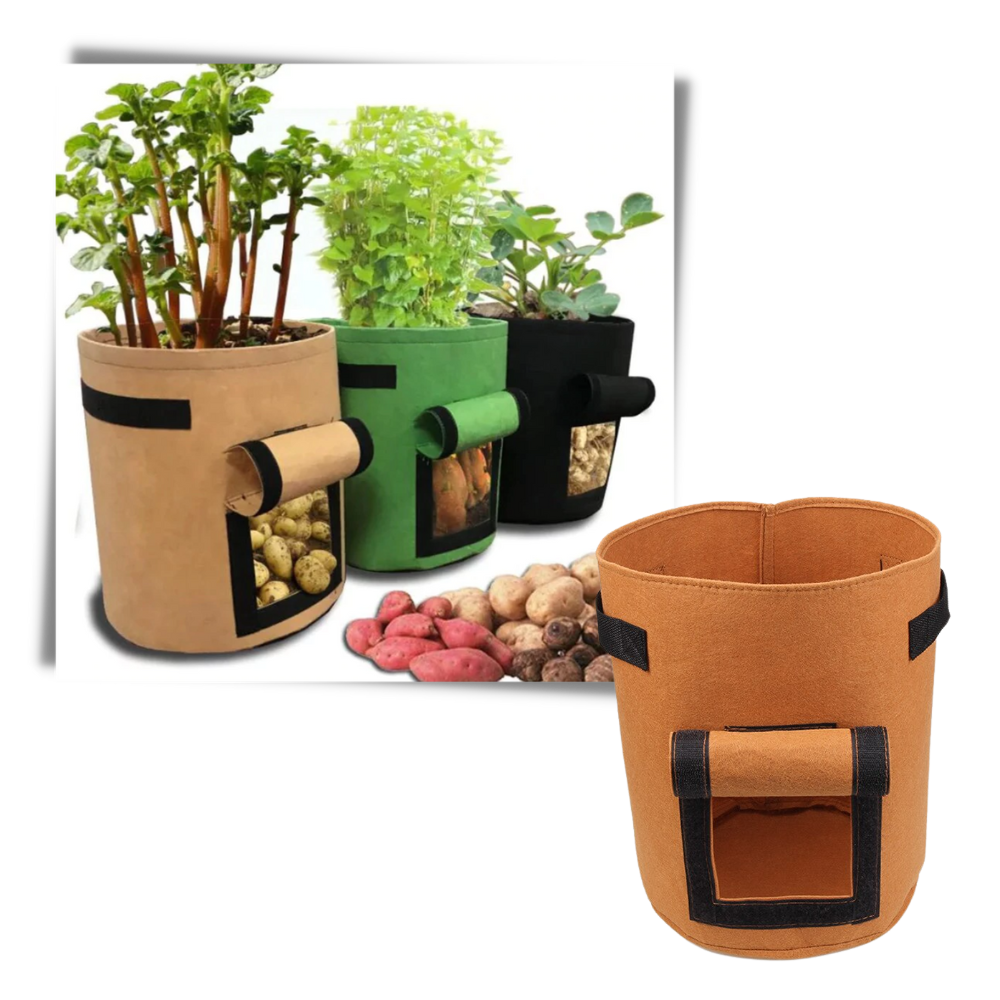 Pochette en tissu pour jardinière de légumes - Ozerty