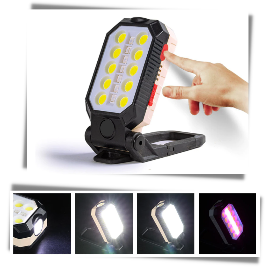 Lampe de poche LED étanche et réglable - Ozerty