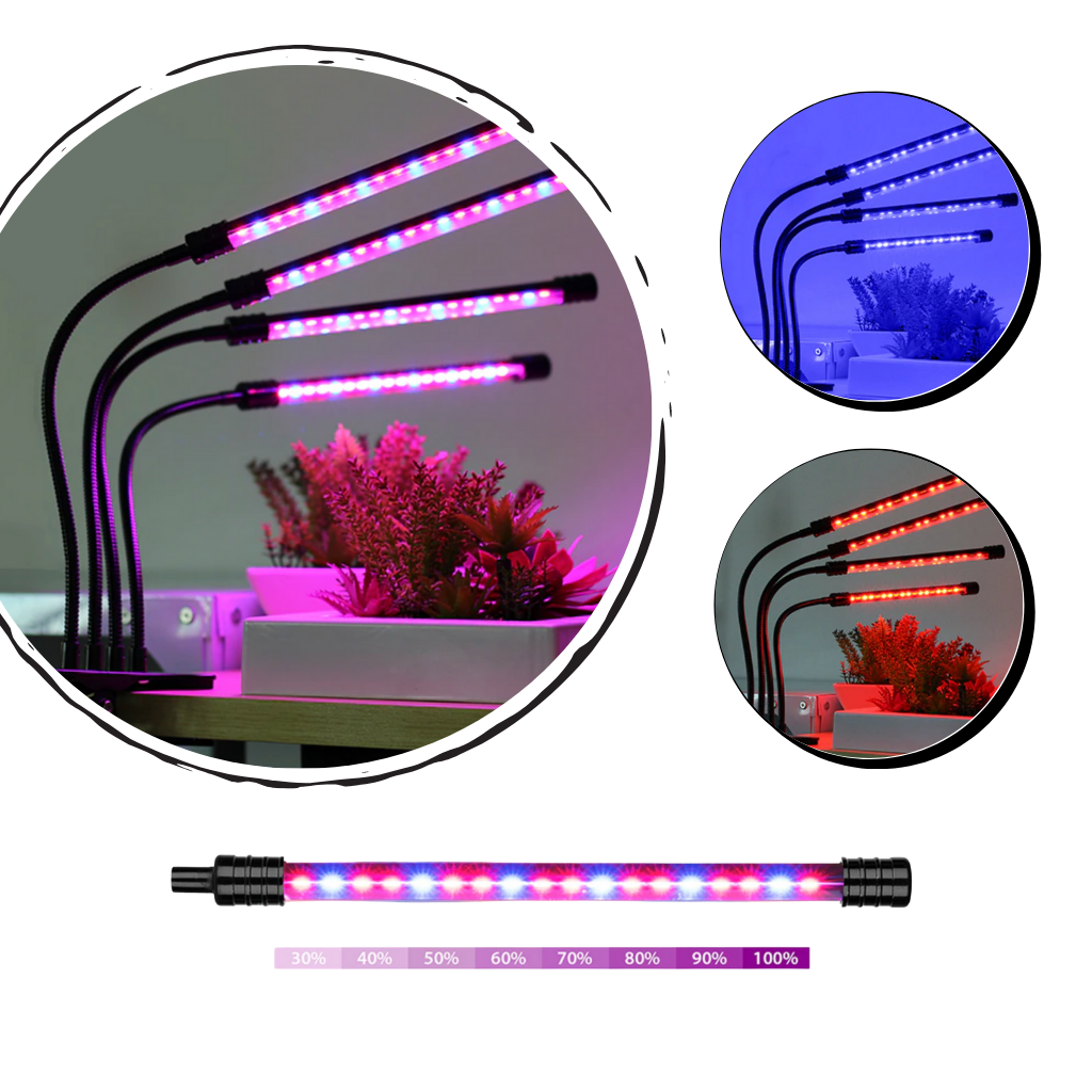 4 LED horticultural growth lamps 