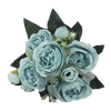 Bouquet de fleurs artificielles, pivoines et roses en soie