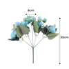 Bouquet de fleurs artificielles, pivoines et roses en soie - Ouistiprix