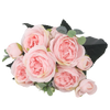 Bouquet de fleurs artificielles, pivoines et roses en soie