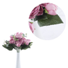 Bouquet de fleurs artificielles, pivoines et roses en soie - Ouistiprix
