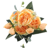 Bouquet de fleurs artificielles, pivoines et roses en soie - Ouistiprix